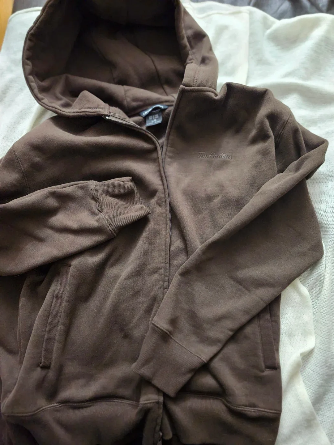 Tim Hortons Brown Zip-Up Hoodie