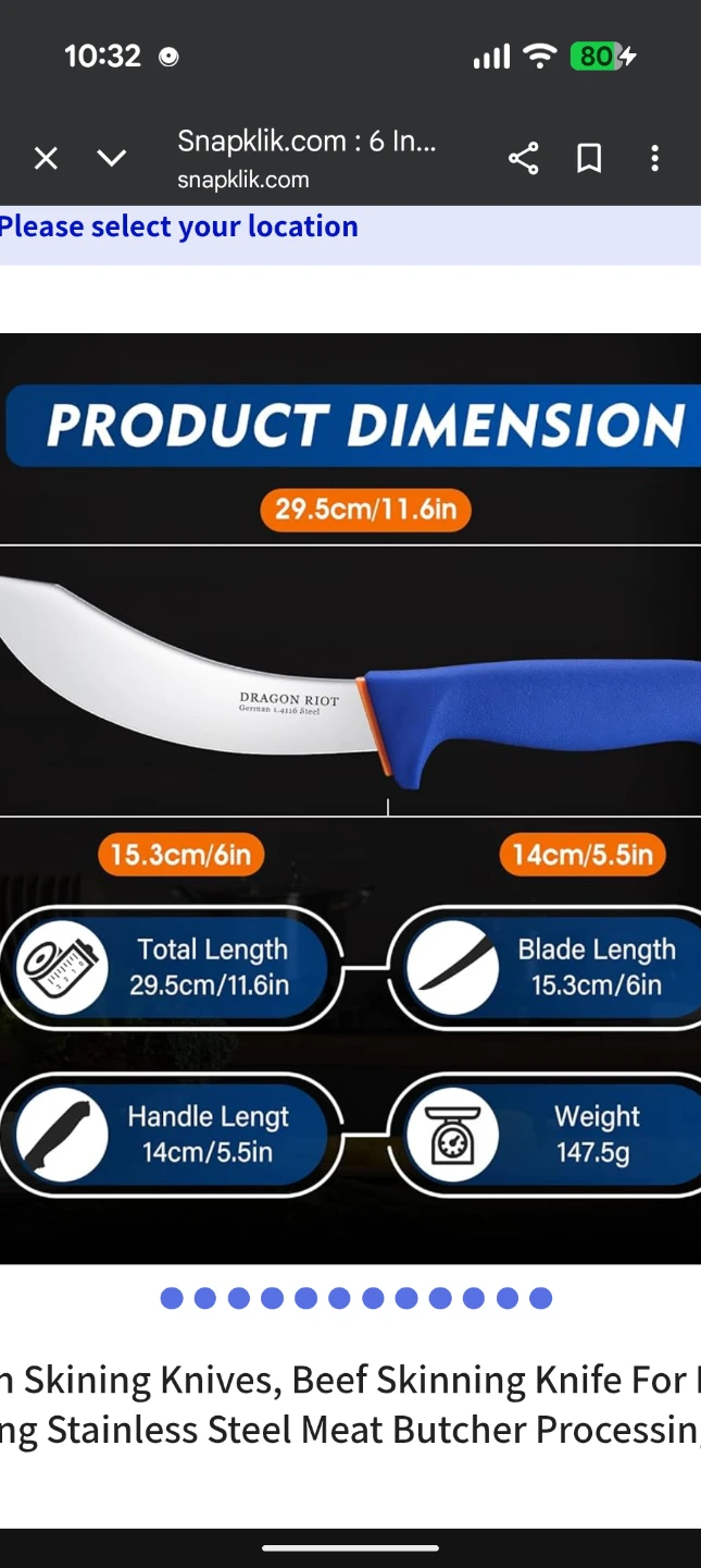 Dragon Riot Skinning Knife - photo 3
