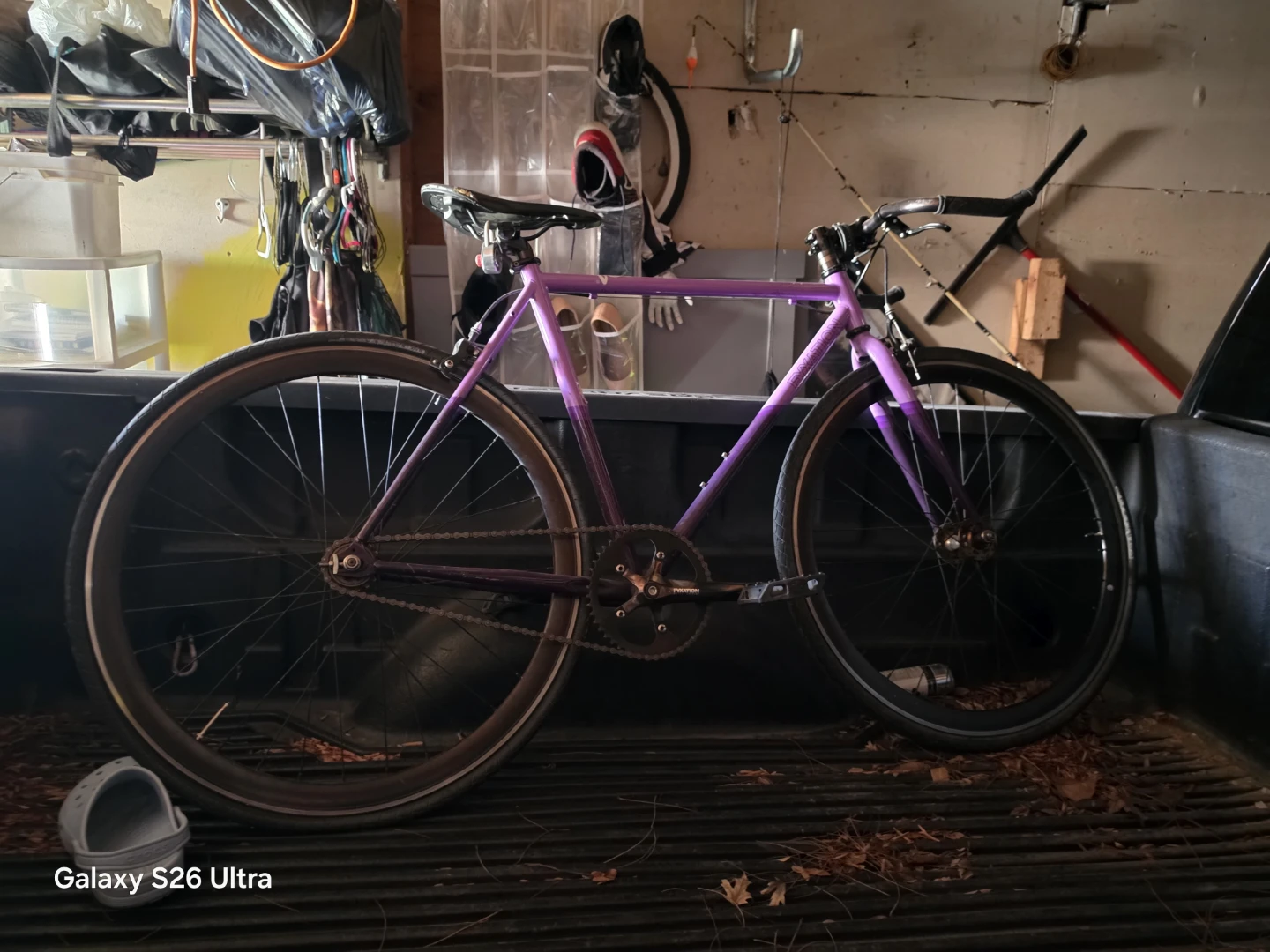 Purple Fixed Gear Bike