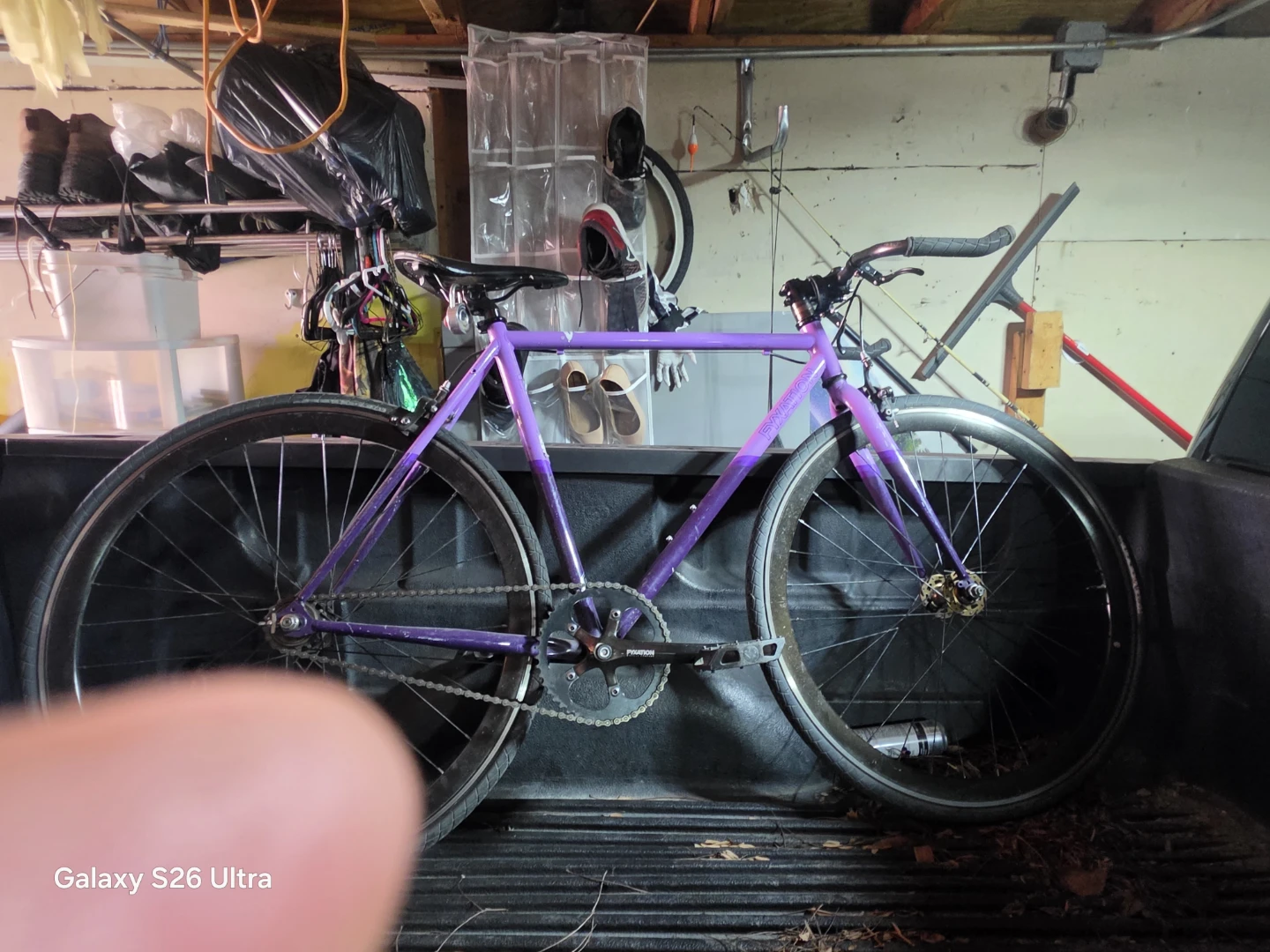 Purple Fixed Gear Bike - photo 2