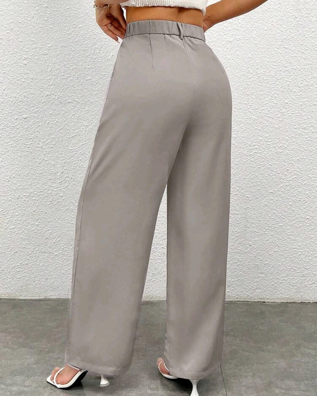Grey Wide-Leg Pants - photo 2