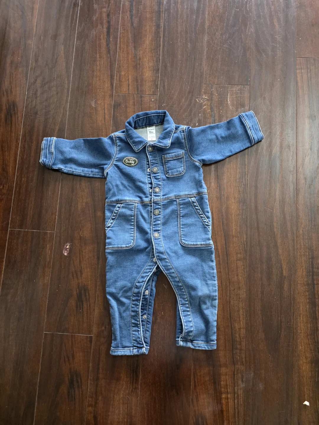 Carter's Denim Jumpsuit - 12 Months