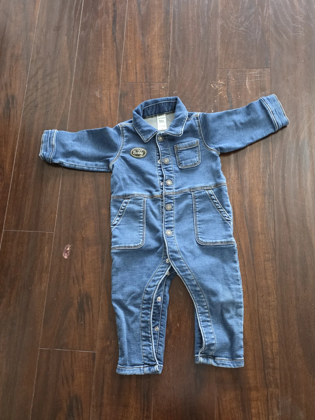Carter's Denim Jumpsuit - 12 Months - photo 2