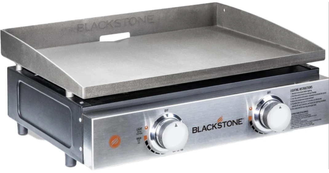 22” Blackstone 2-Burner Gas Table-Top Griddle (Unused)