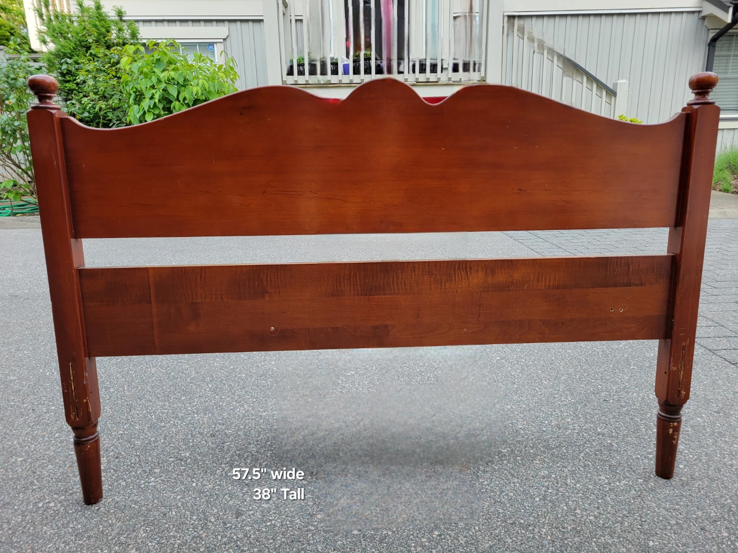 Very Nice, Very Vintage Wooden Headboard Double / Full Size. - photo 2