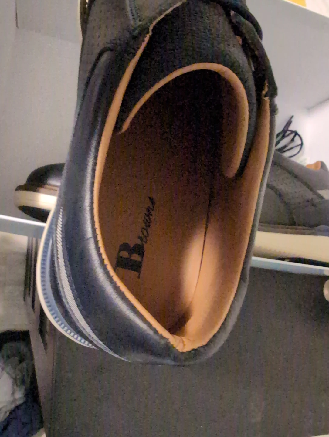 Browns Men's Blue Leather Cap Toe Dress Shoes - photo 2