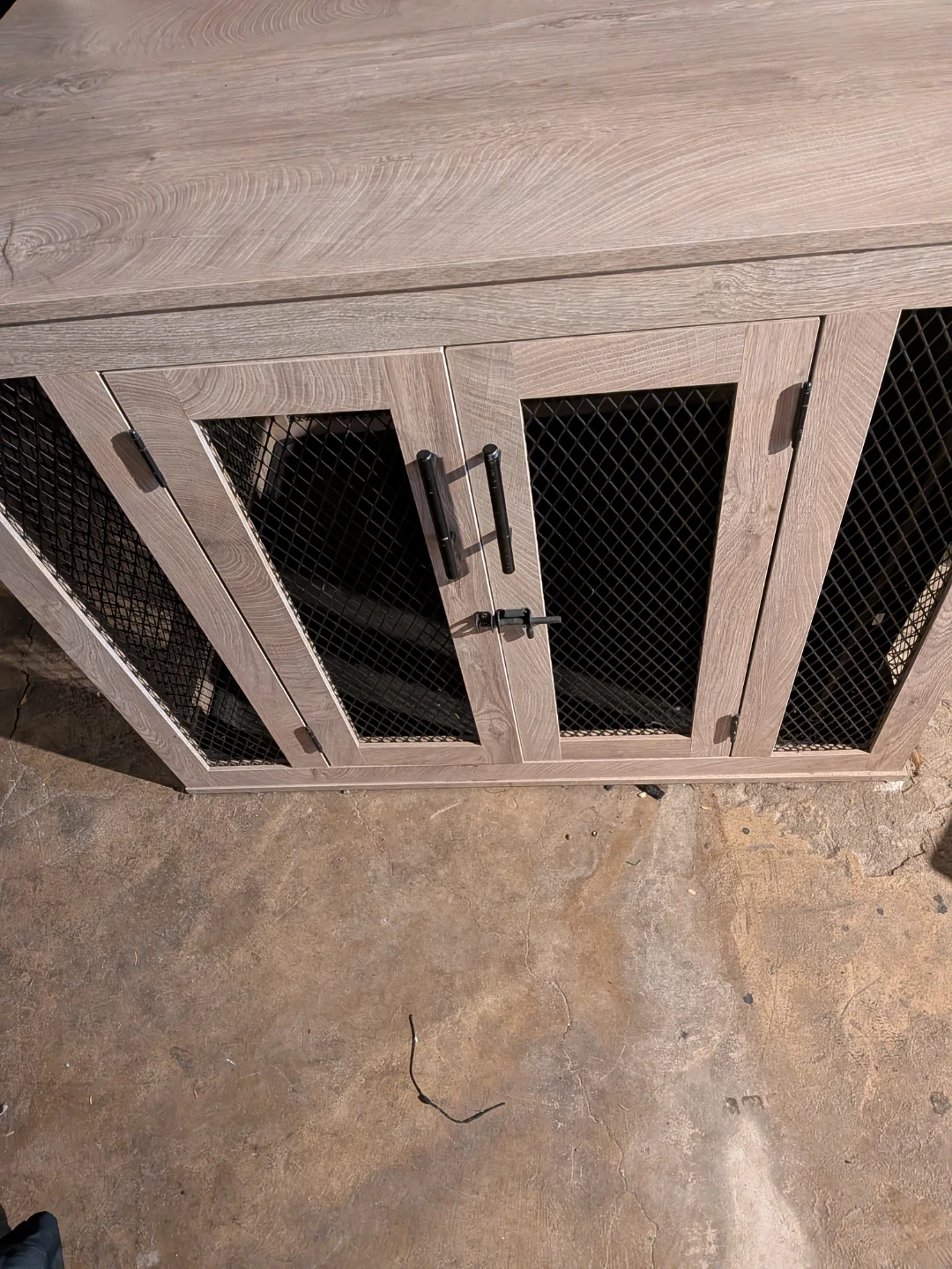 Wooden Pet Crate with Mesh Doors