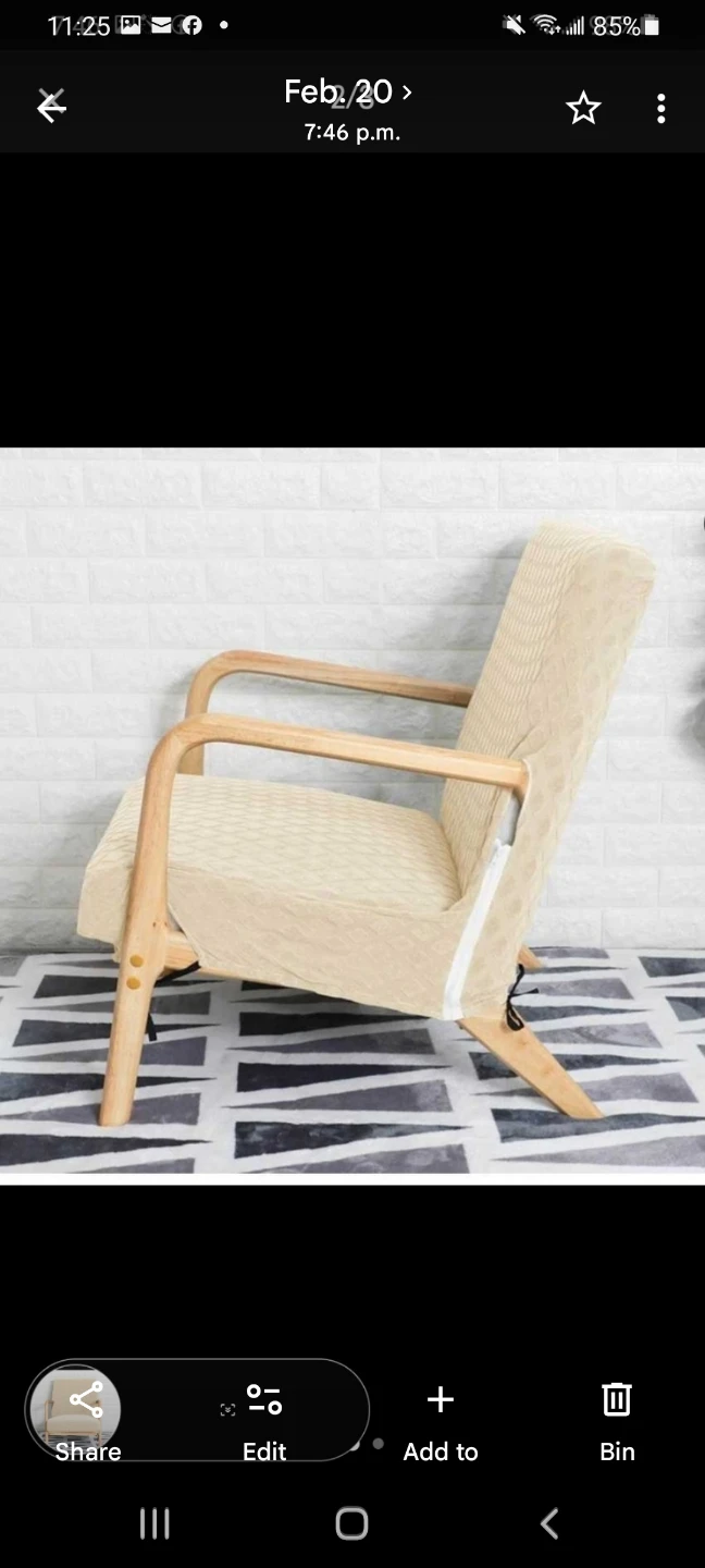 Beige Armchair Slipcover with Diamond Pattern I have 3 pieces