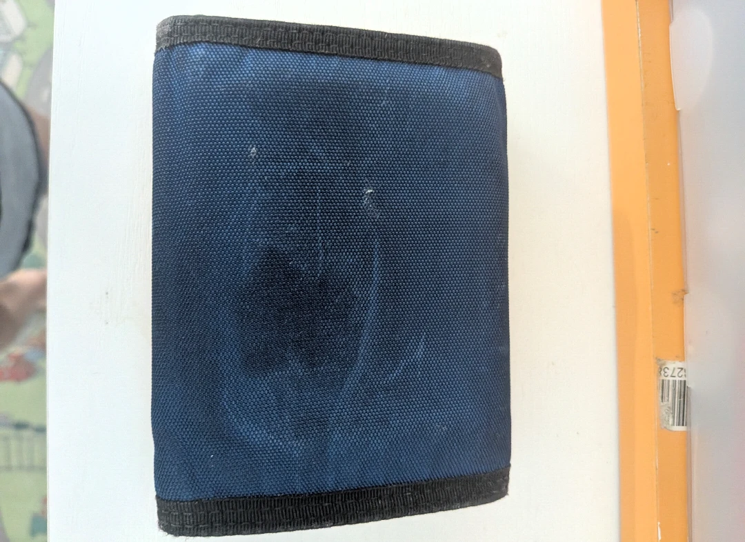 Balenciaga Blue Nylon Trifold Wallet - photo 2