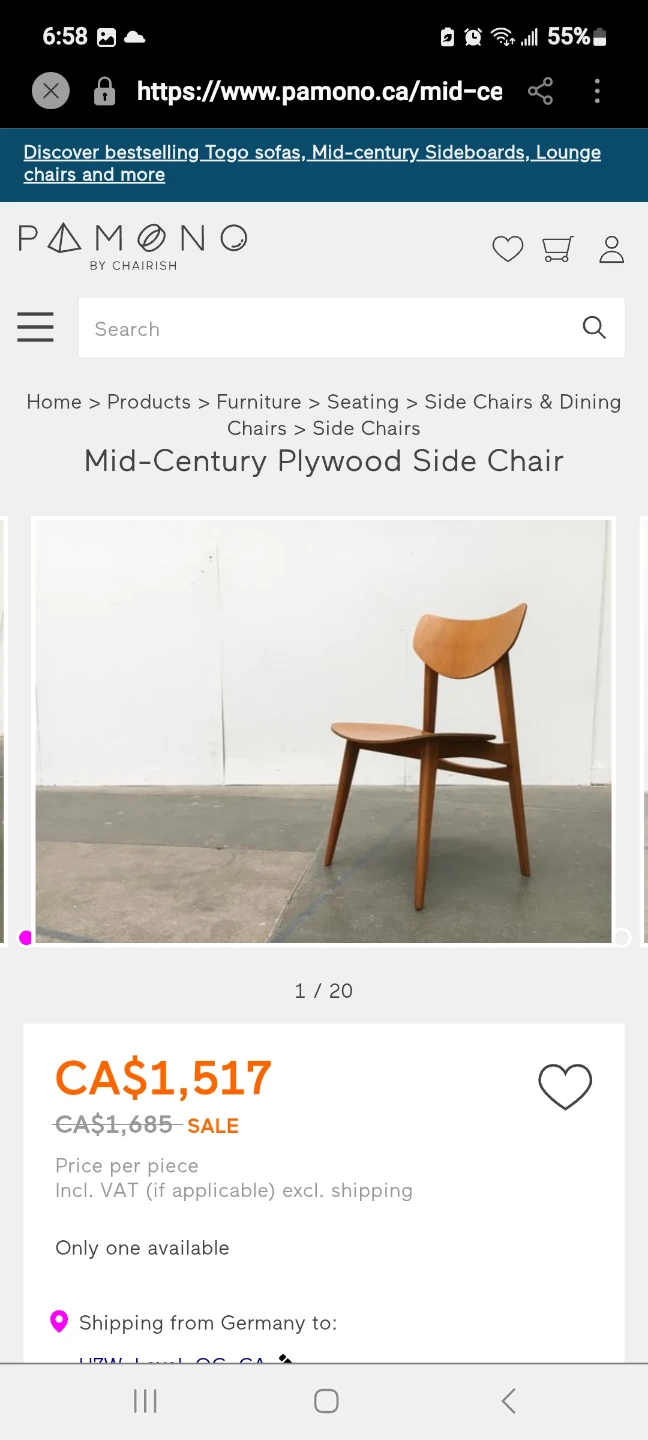 3 Vintage Modern chairs - photo 3
