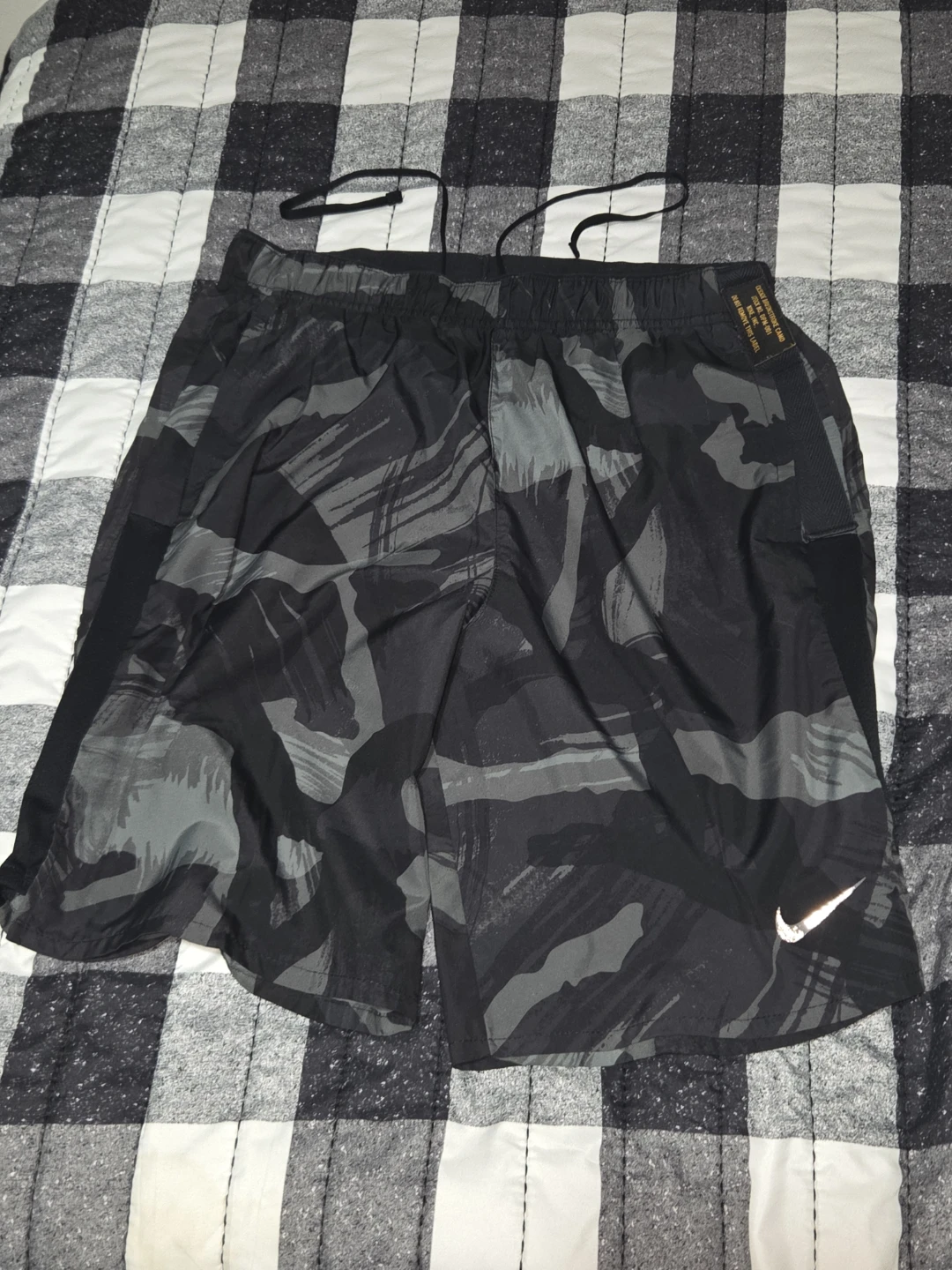 Nike Dri-FIT Men's Running Shorts - Black Camo, Size S - photo 2