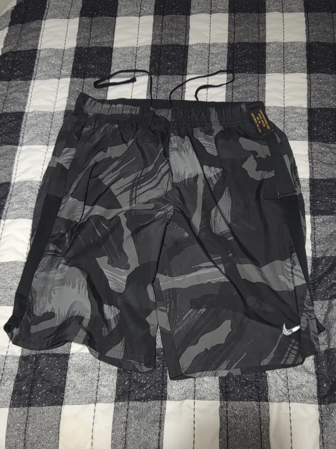Nike Dri-FIT Men's Running Shorts - Black Camo, Size S - photo 3