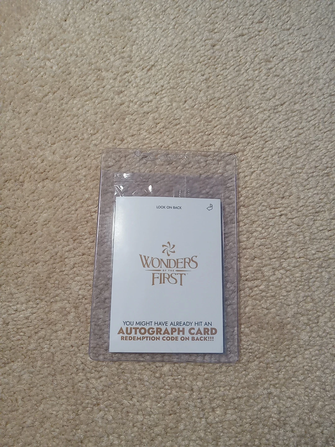 Wonders of the First Autograph Card