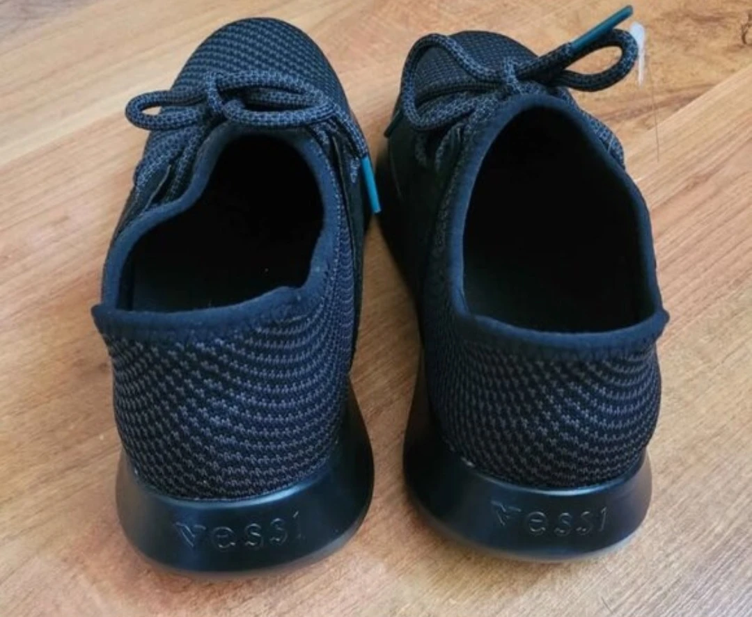 Vessi Black Knit Running Shoes - photo 4