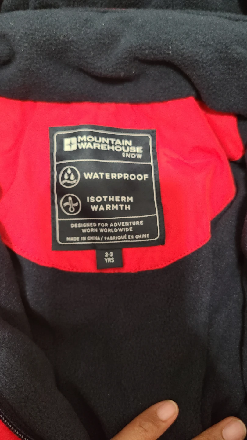 Mountain Warehouse Red Snowsuit for kids 2-3 years old - photo 4