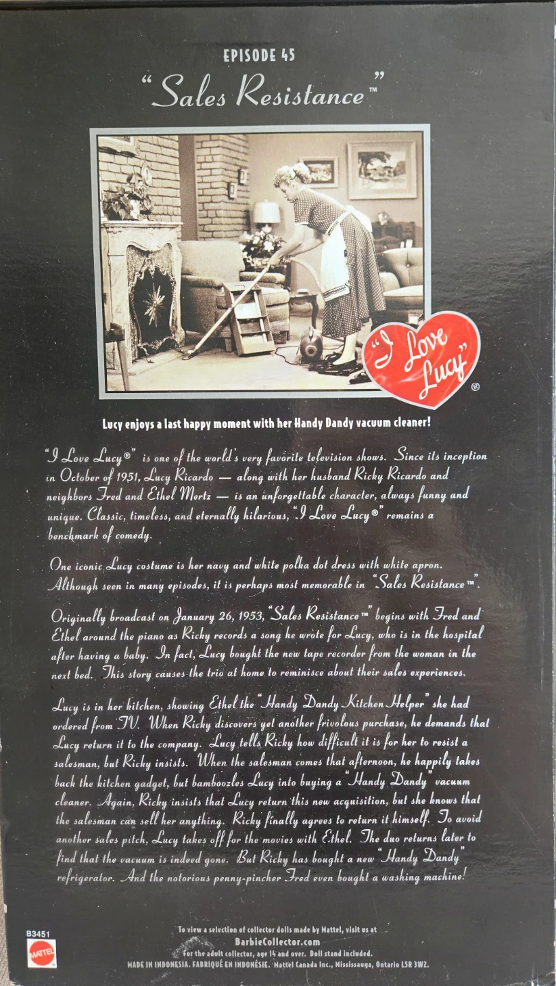 I Love Lucy Collector Edition Lucy Ricardo Doll - photo 2