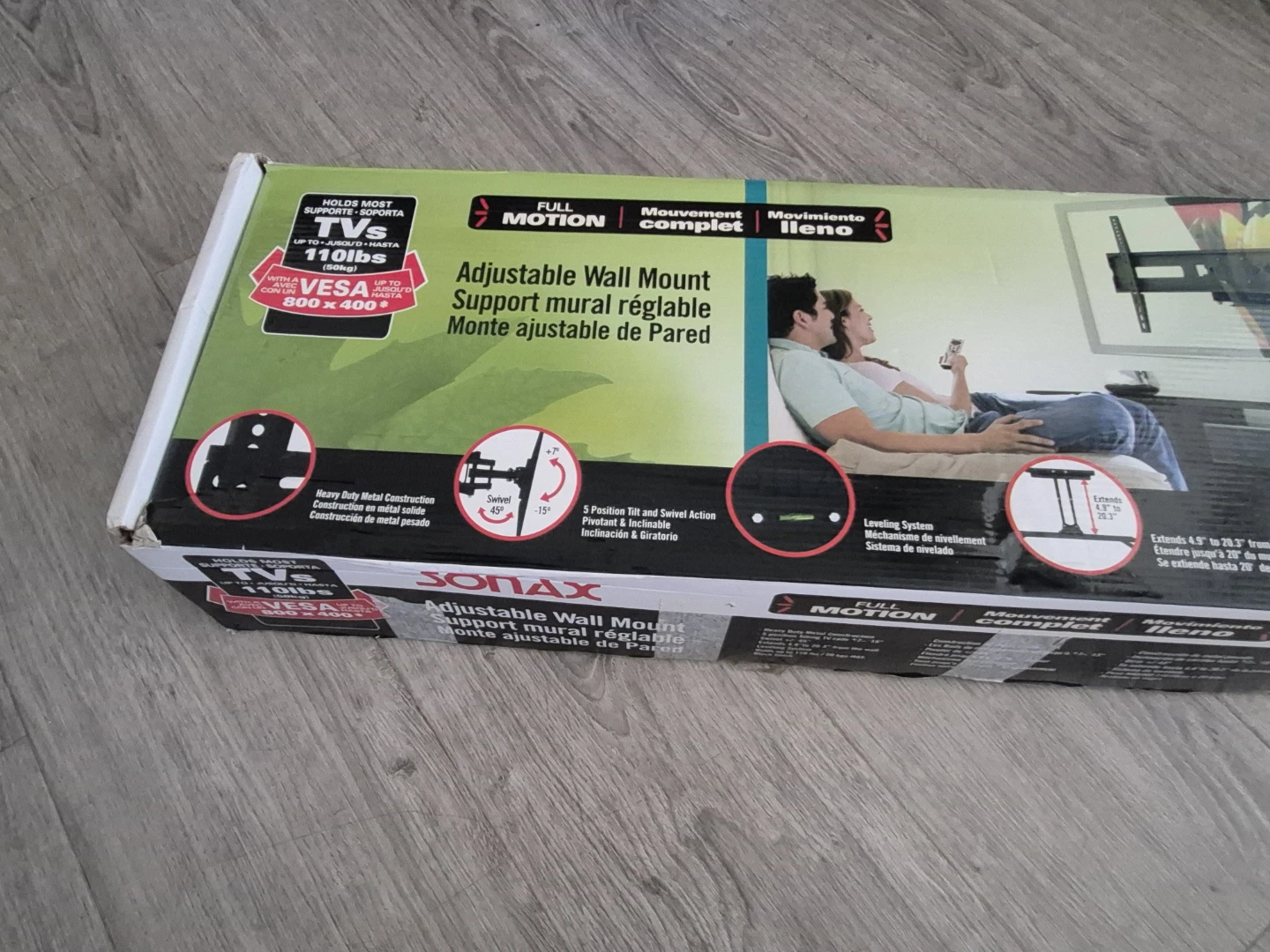 Sonax Adjustable TV Wallmount (Quick sale)