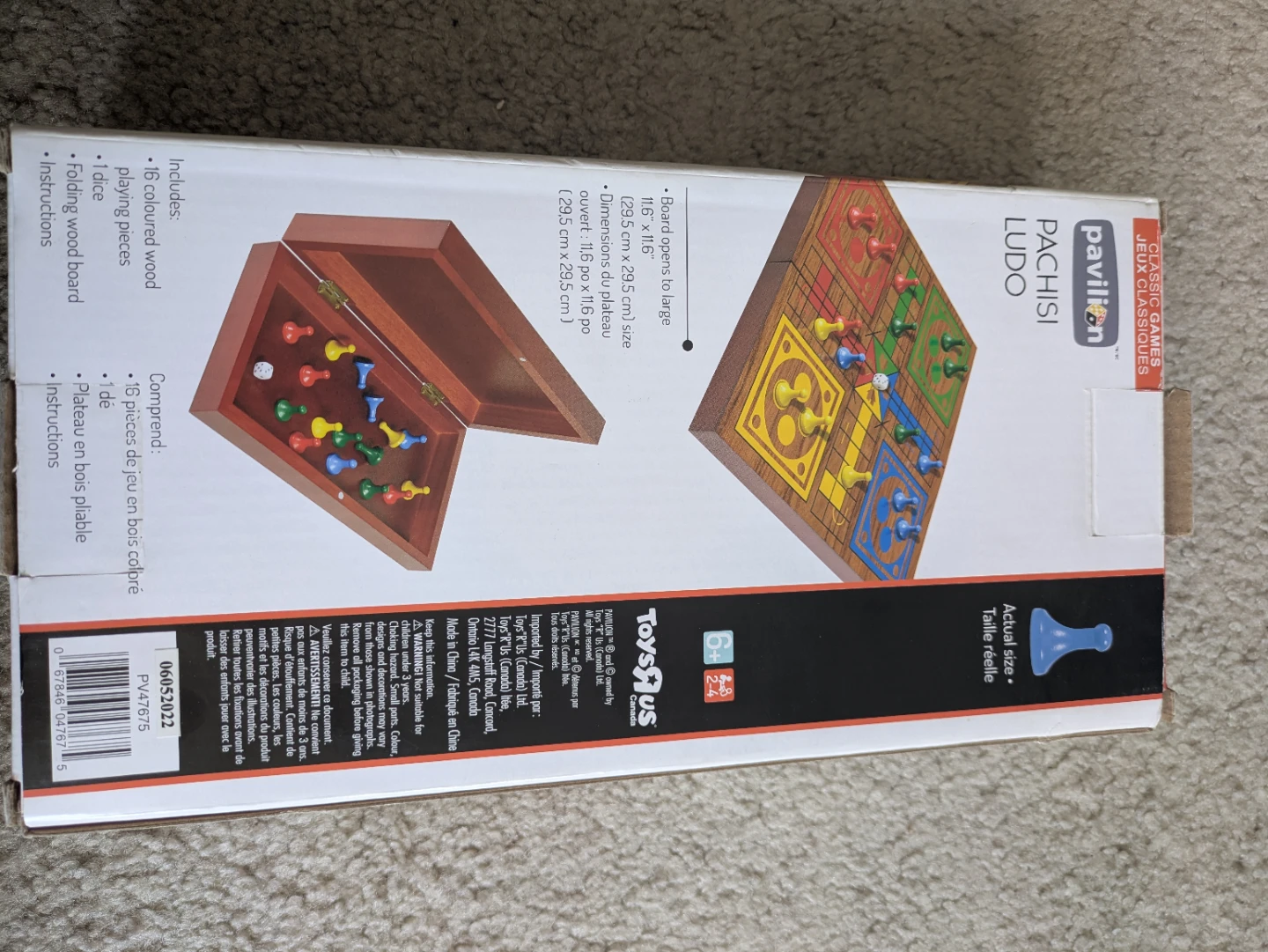 Pavilion Pachisi Ludo Folding Board Game - photo 2