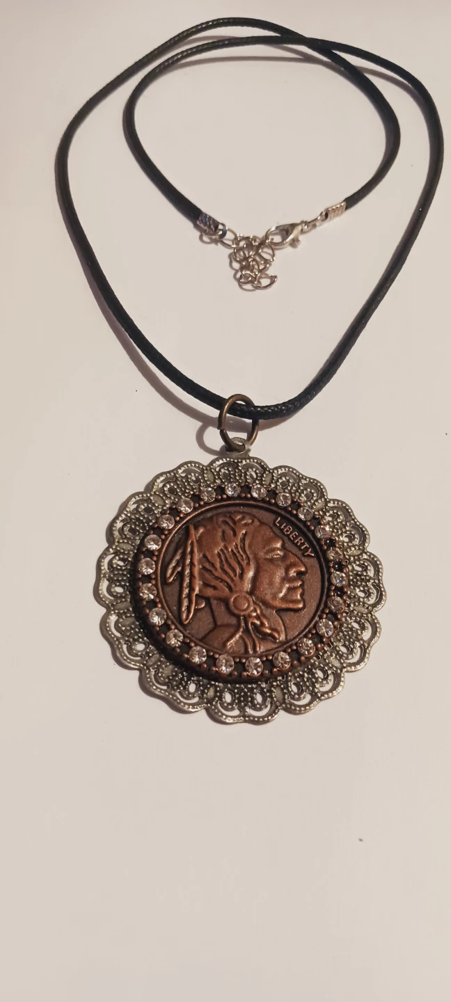 Vintage Coin Pendant with Necklace - photo 4