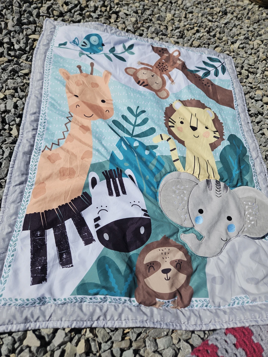 Baby Blanket with Jungle Animals