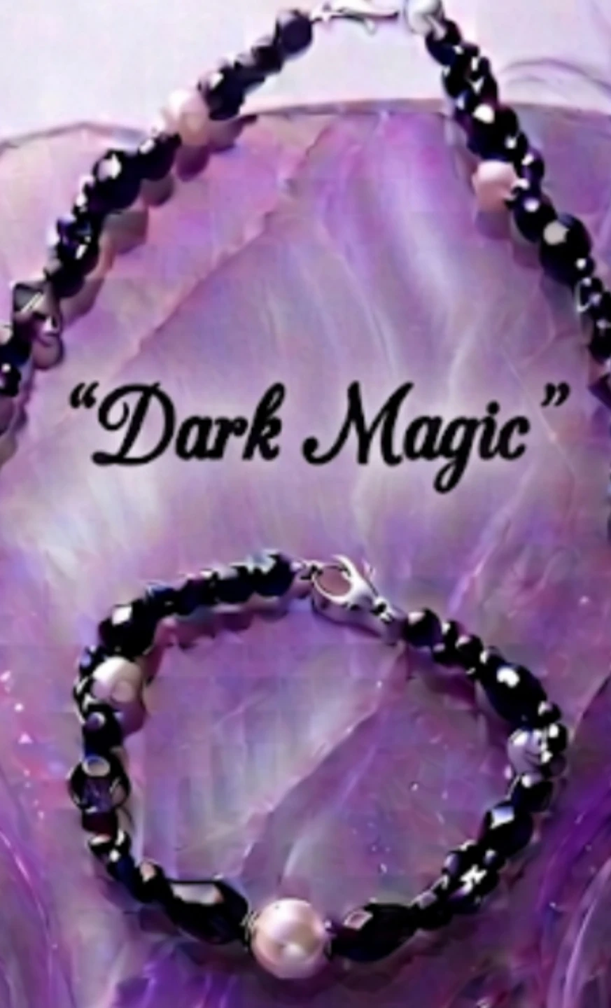 Handmade Purple and Pearl Necklace and Bracelet Set - photo 4