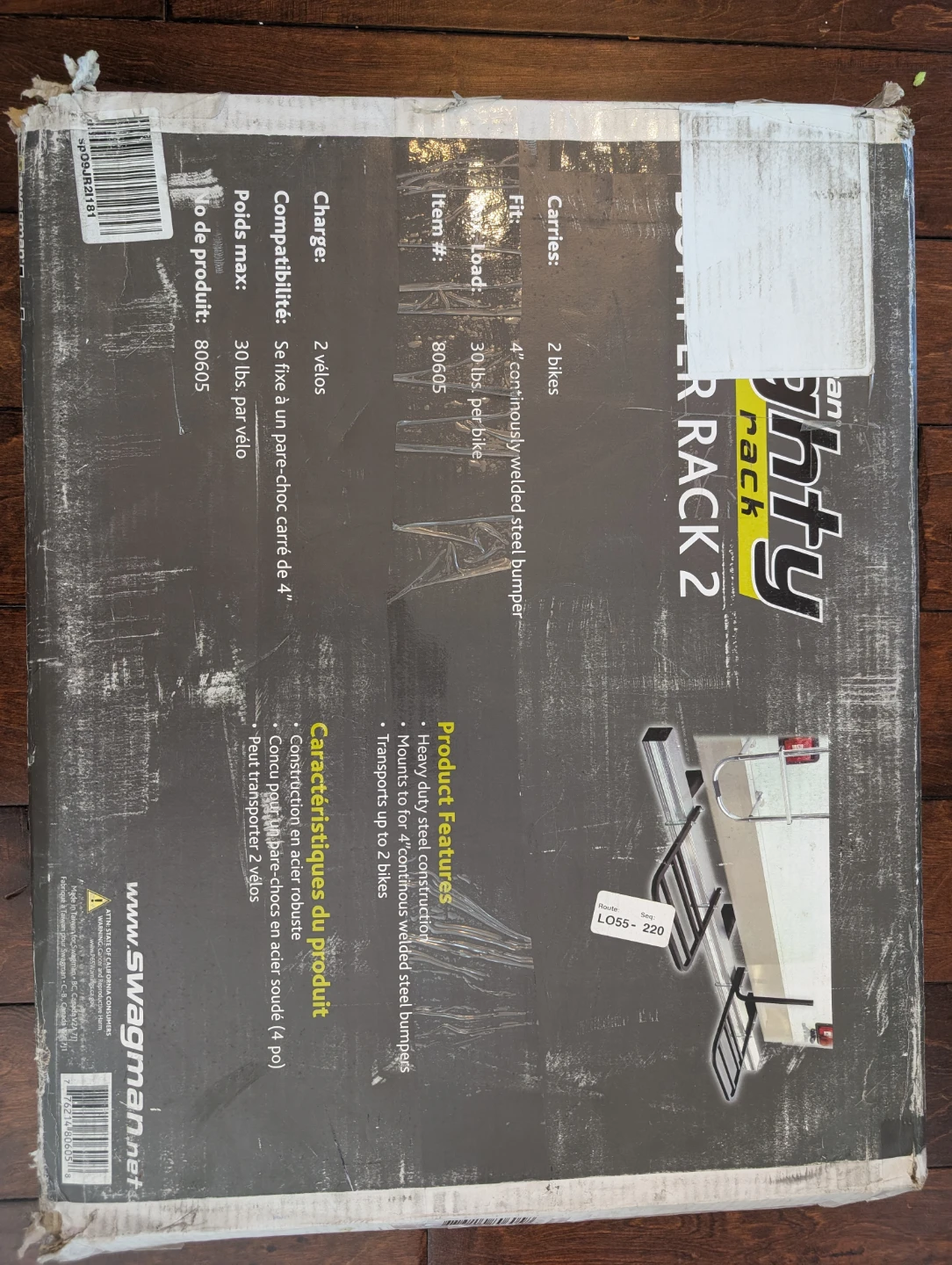 Swagman Mighty Rack 2 Bike Hitch Mount Carrier