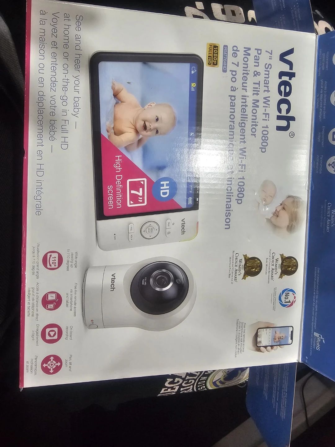VTech 7" Smart Wi-Fi 1080p Pan & Tilt Monitor
