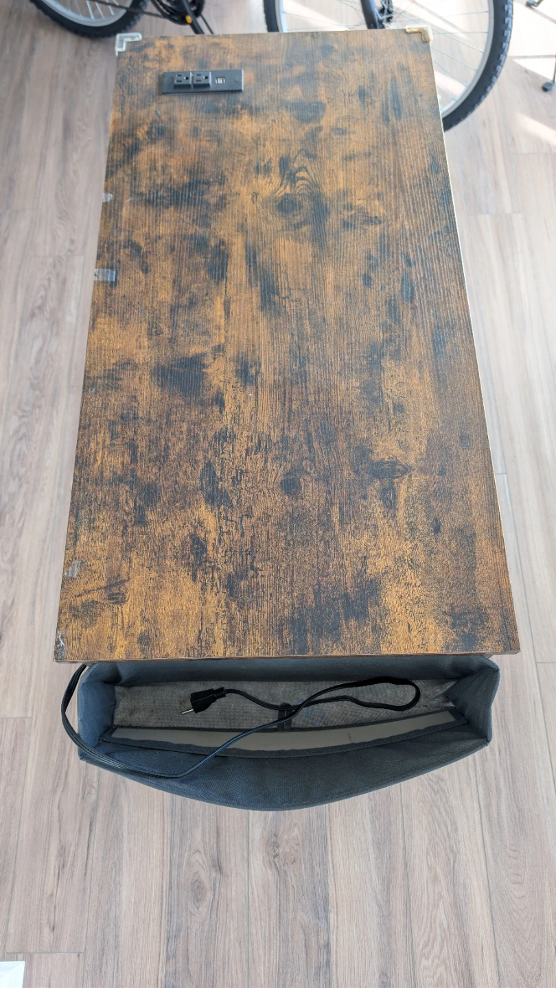 Office Desk with Built-in Power Outlet and USB Ports - photo 4