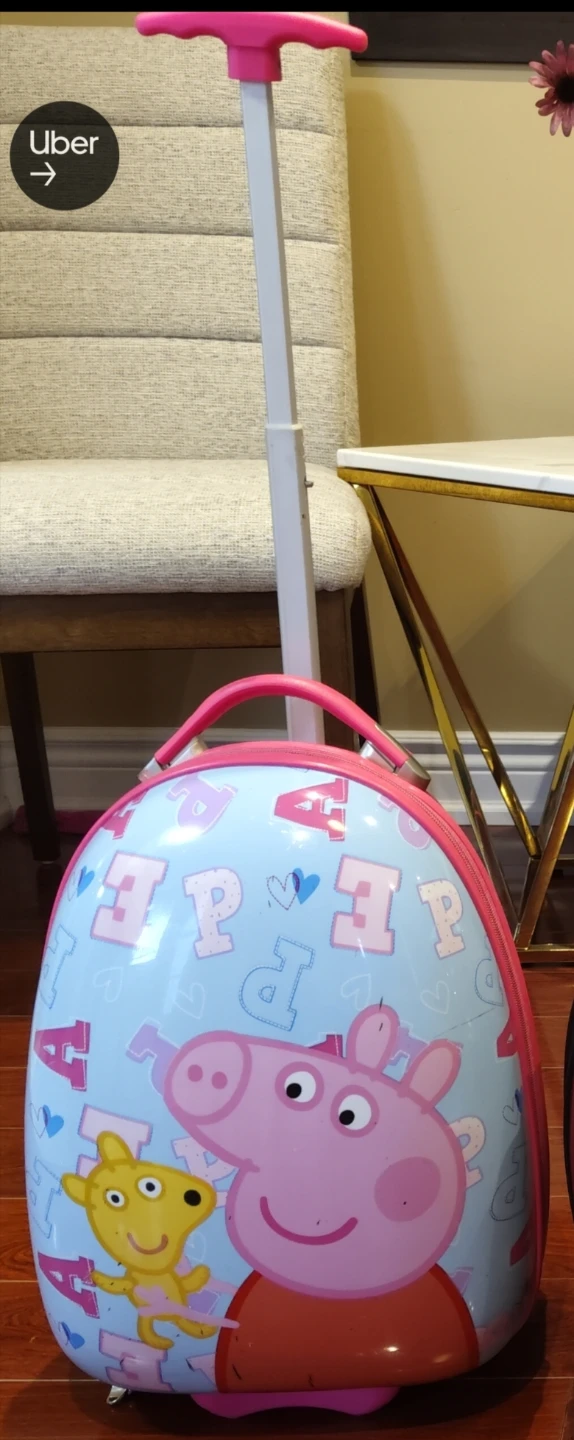 Peppa Pig Kids Rolling Luggage Suitcase