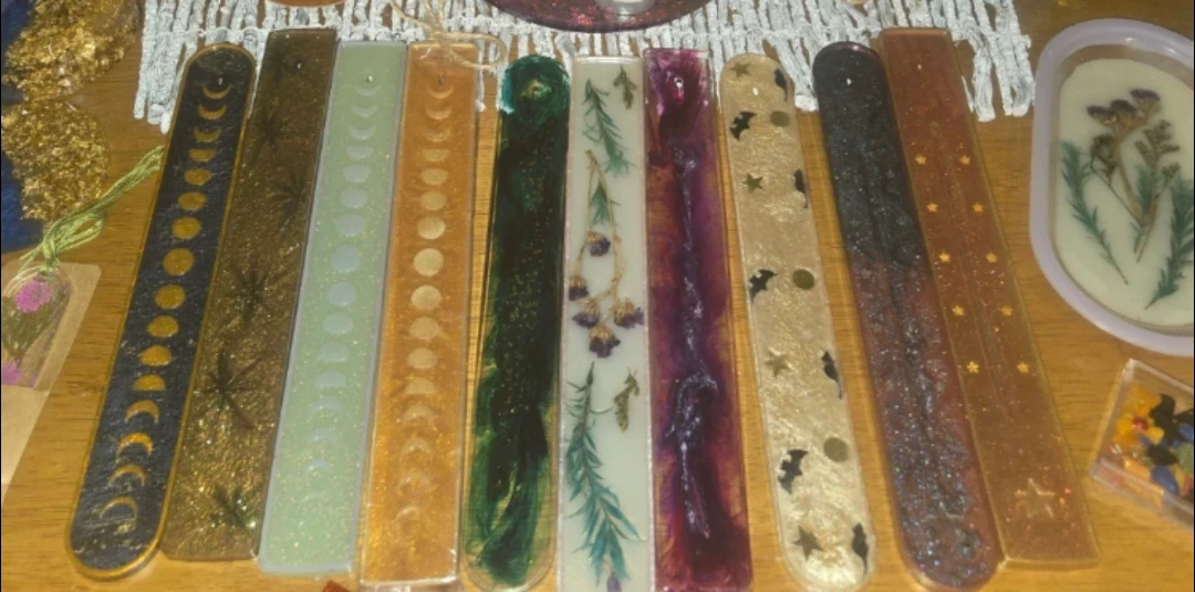 Handmade Resin Incense stick holders