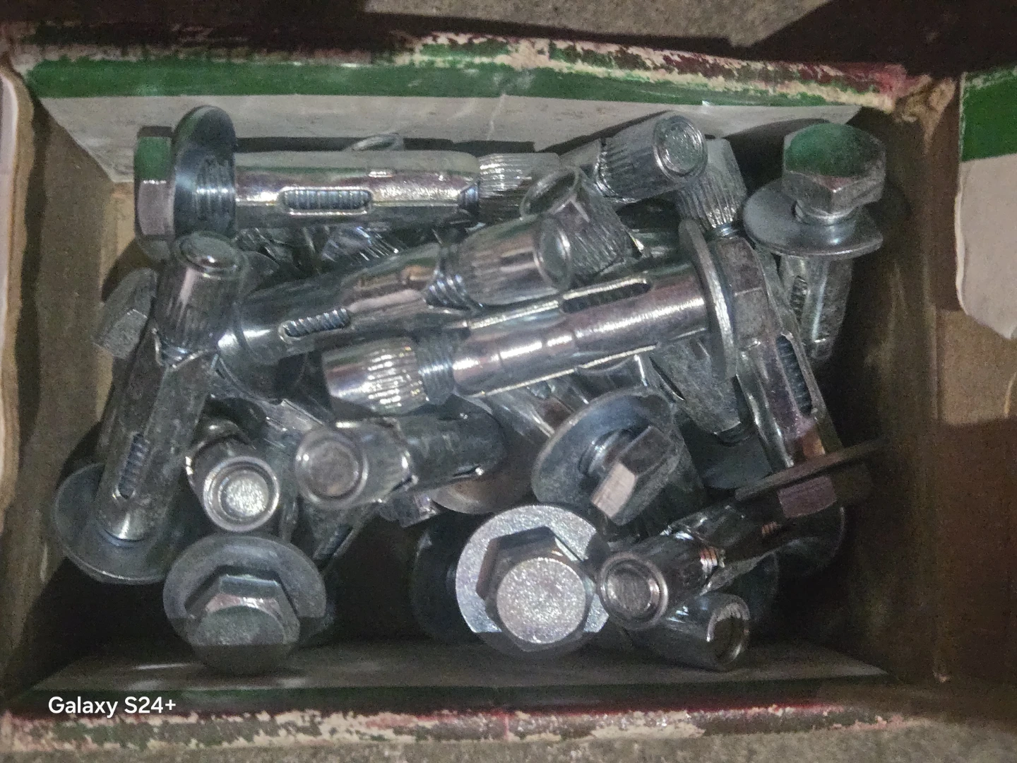Box of Assorted Metal Anchors and Bolts - photo 3