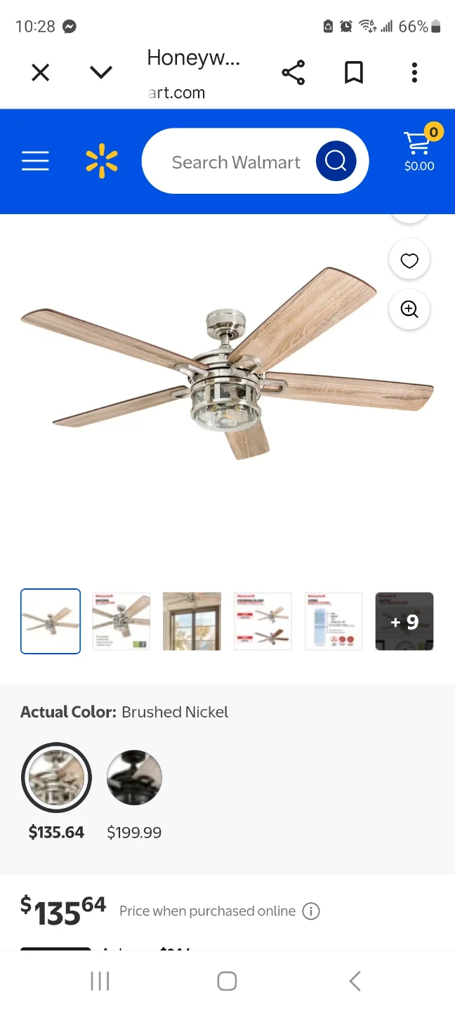 New ceiling fan