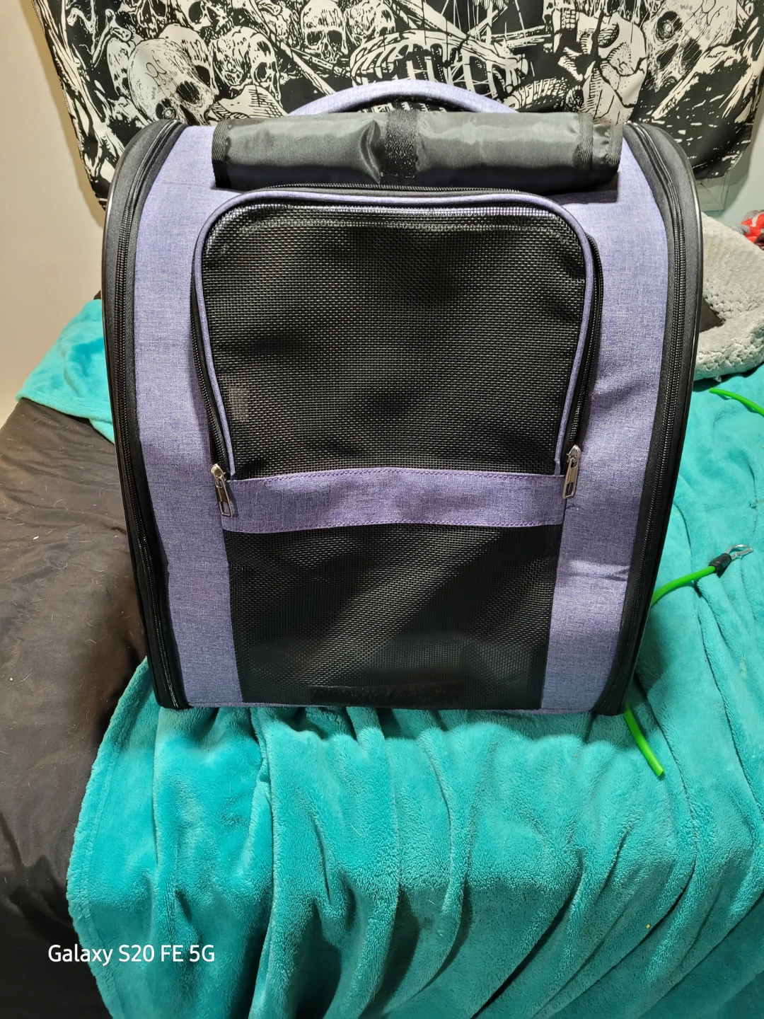 Dog Backpack Carrier - Purple/Grey - photo 2