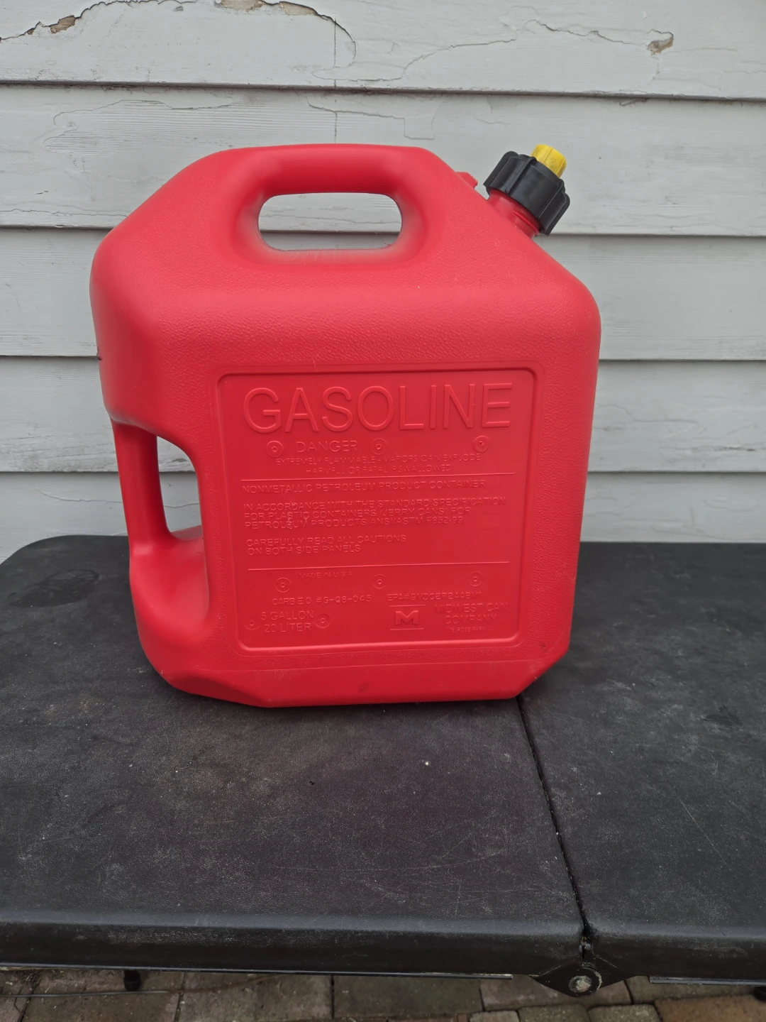Red 5 Gallon Gasoline Can