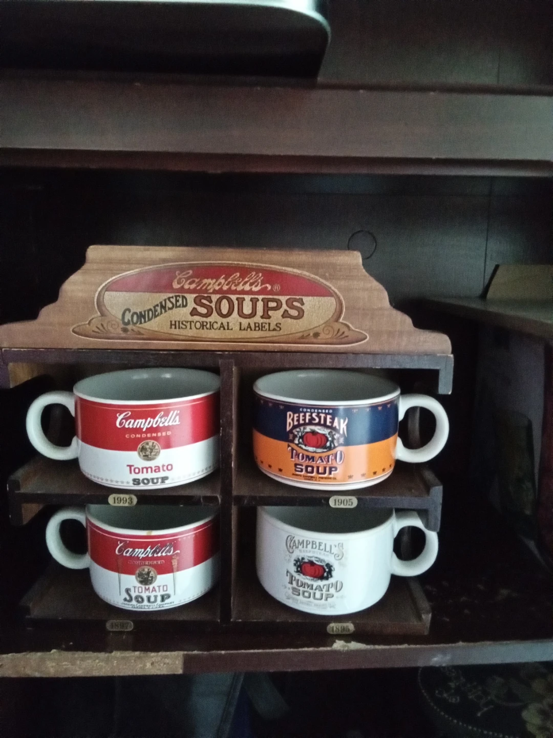 Campbell's Condensed Soups Historical Labels Mugs Set