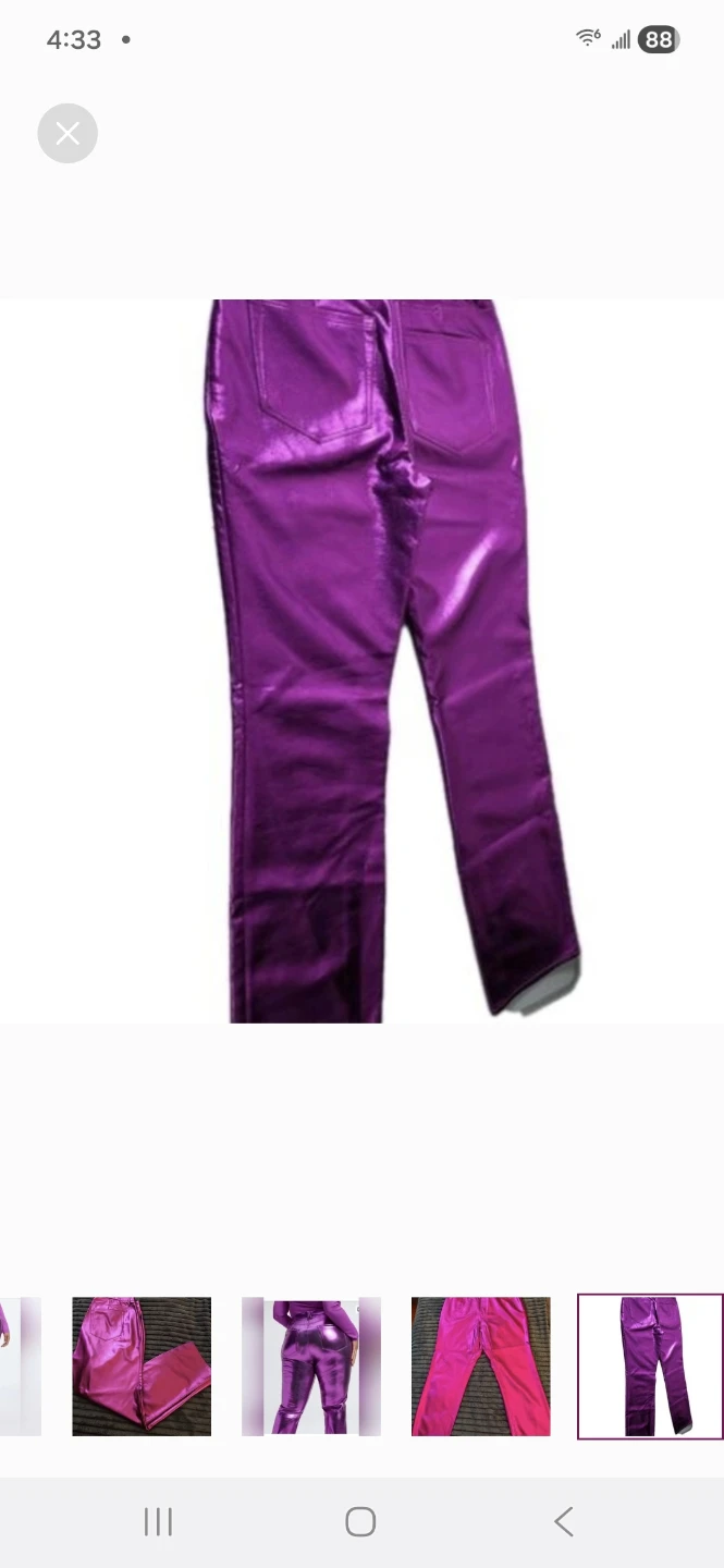 Good American Good Icon Vegan Leather Pants - photo 3