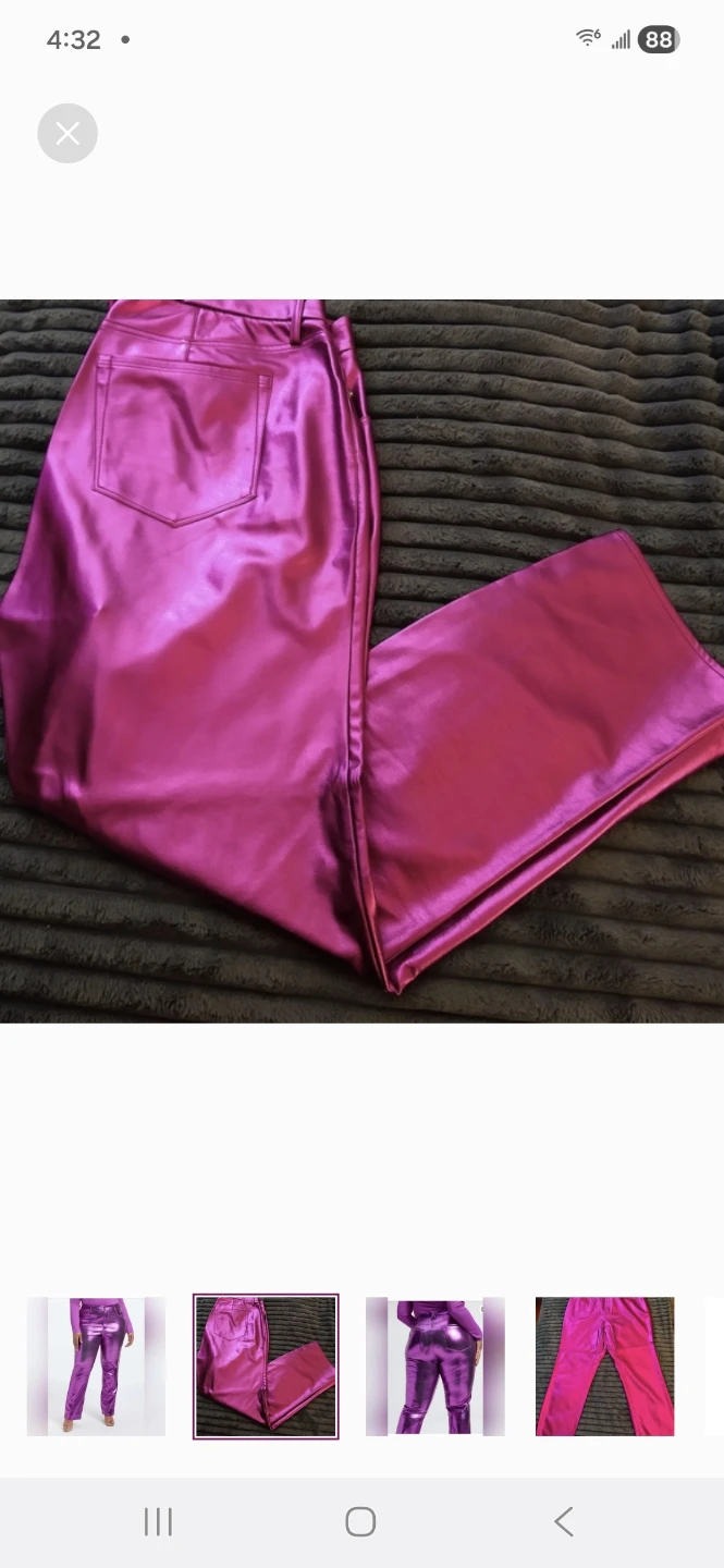 Good American Good Icon Vegan Leather Pants - photo 4