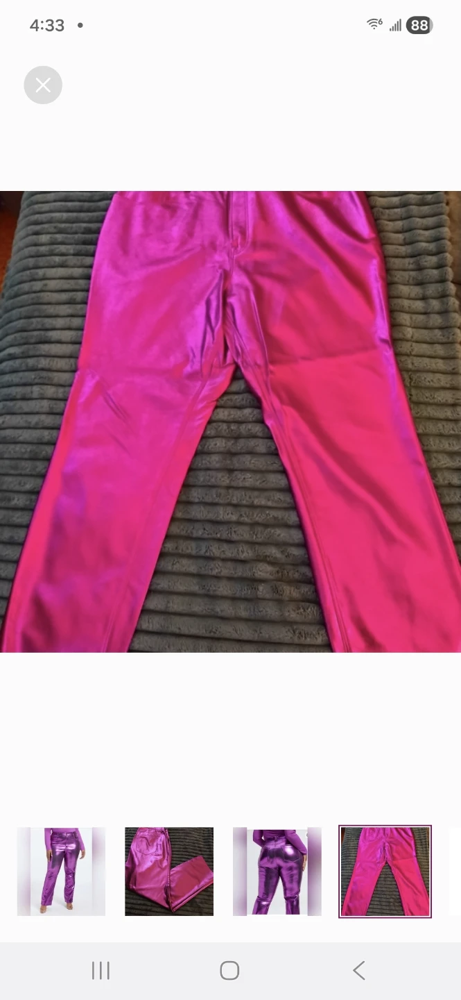Good American Good Icon Vegan Leather Pants - photo 5