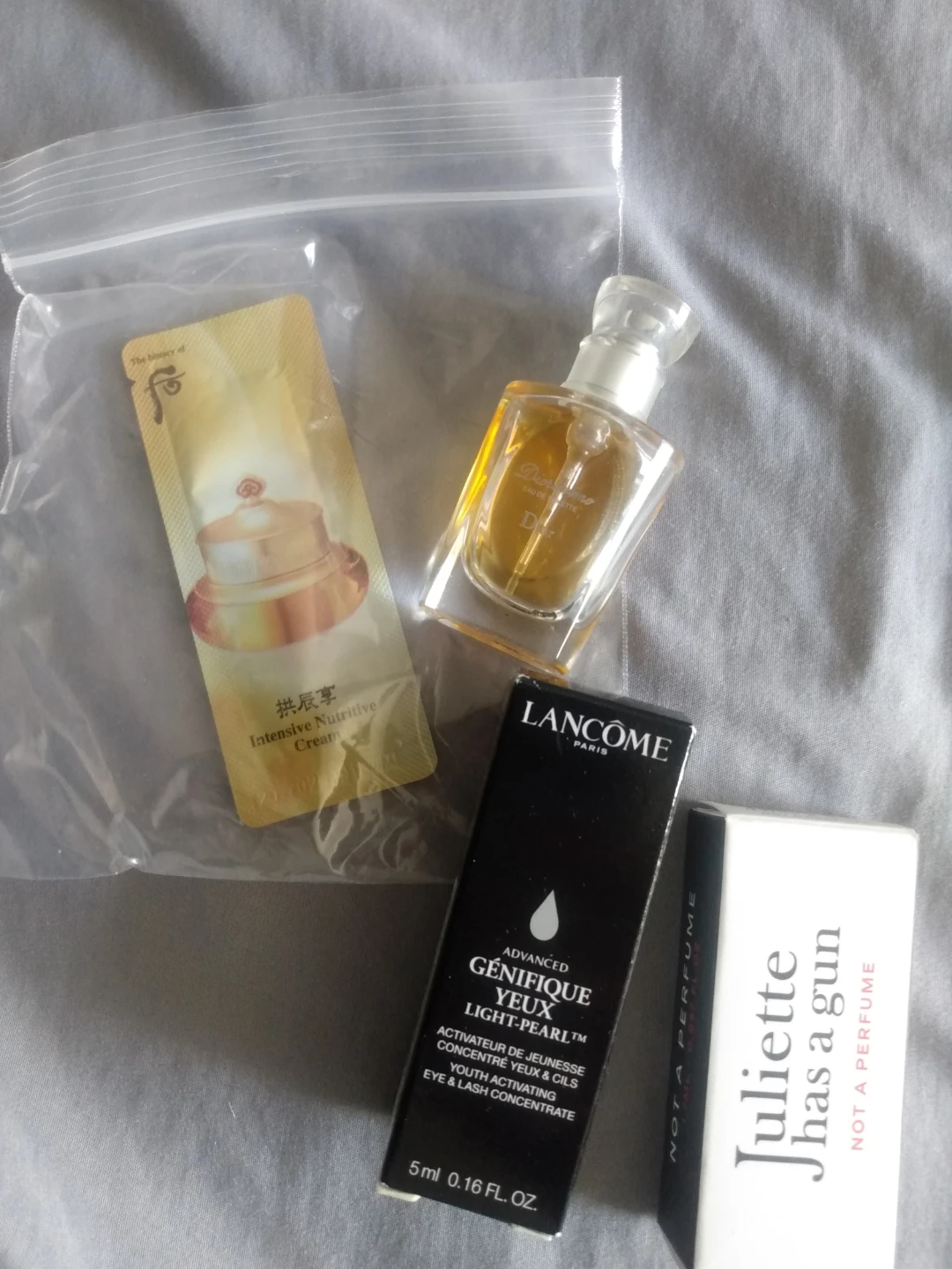 Dior diorsimmo, lancome cream, Juliette has a gun