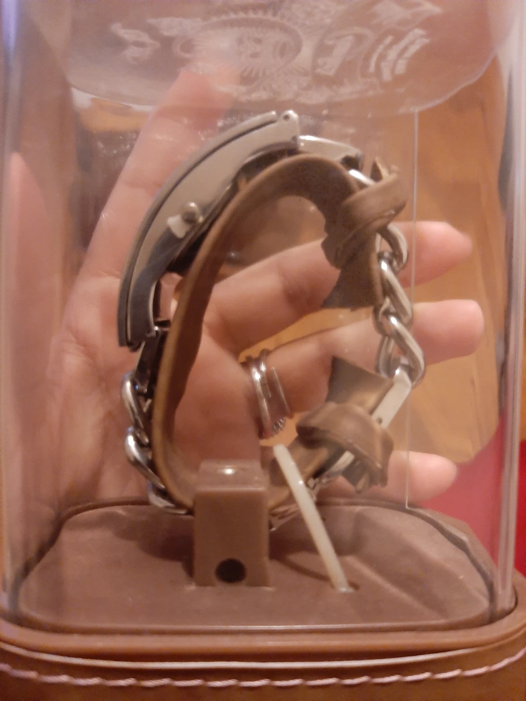 Candie's Watch with Leather and Chain Strap - photo 3