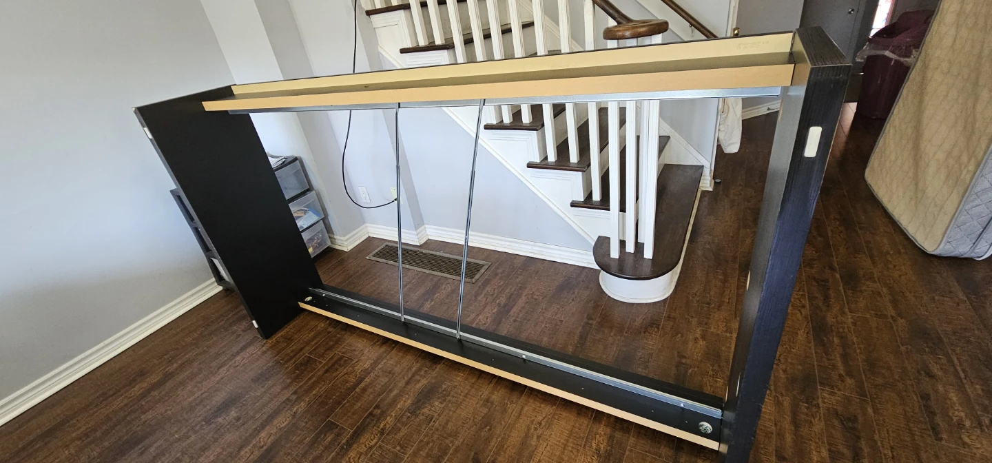 Black Twin Bed Frame with Slats - photo 4