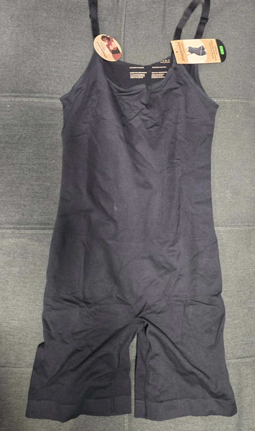 Shapermint Essentials All Day Every Day Bodysuit - Black, Size L - photo 3