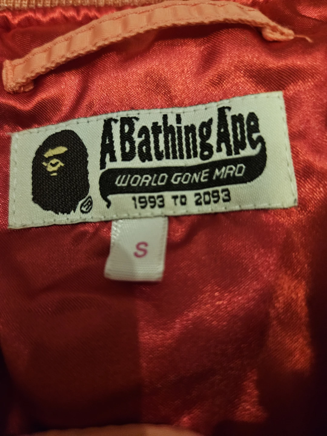 A Bathing Ape Pink Bomber Jacket MA-1 - photo 4