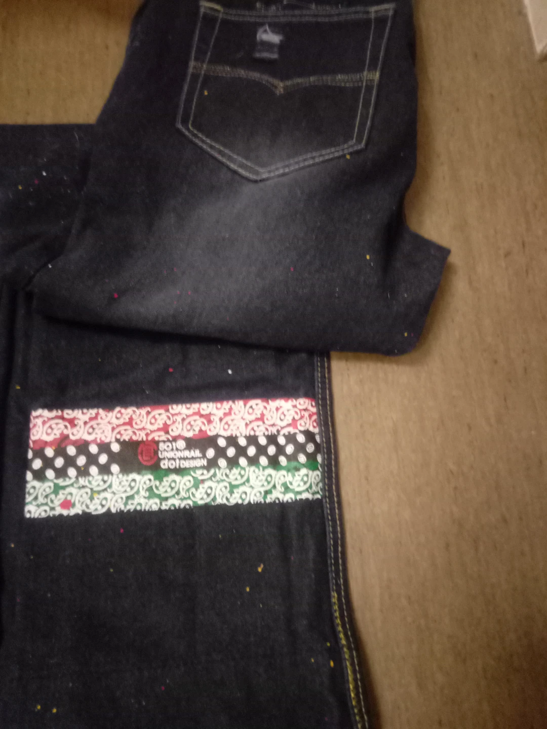 A&B JEANS Embellished Denim Pants