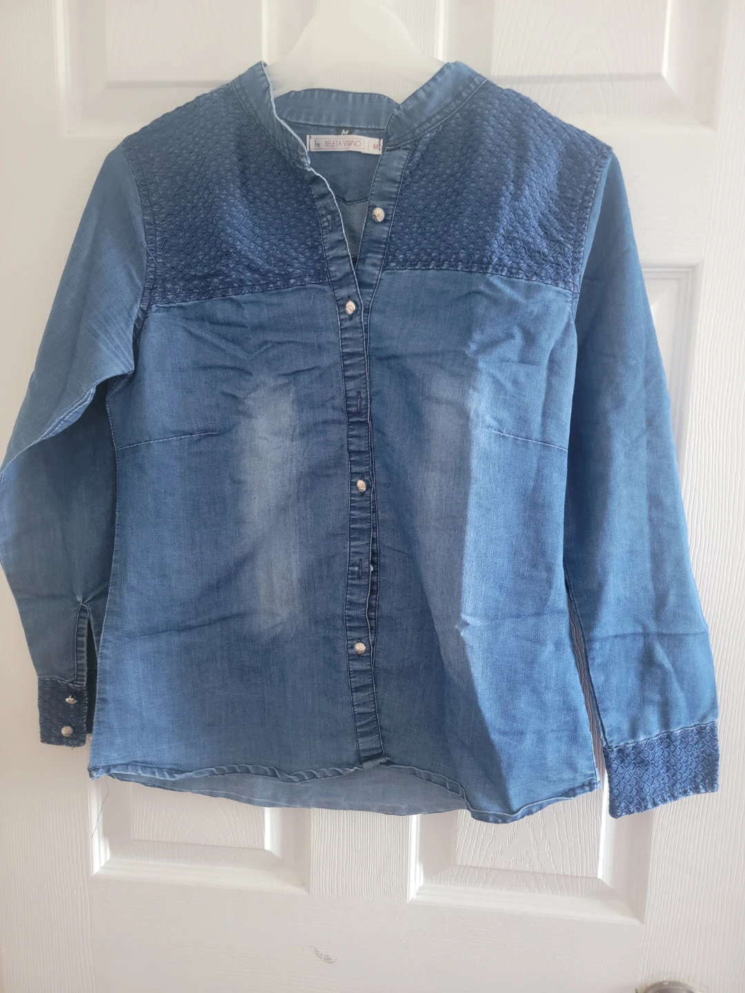 BELETA VISO Blue Denim Shirt - Size M