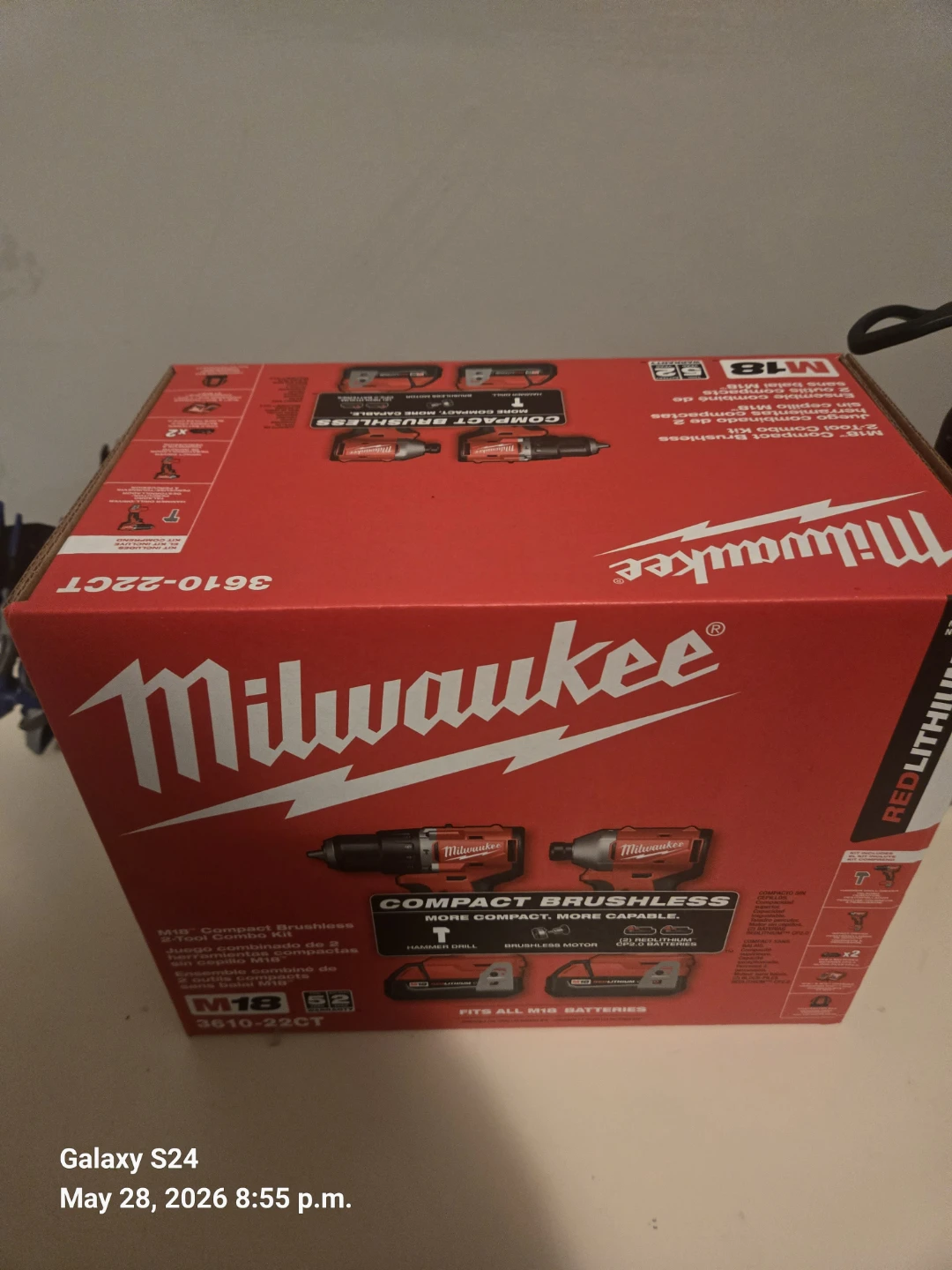 Milwaukee M18 Compact Brushless 2-Tool Combo Kit 3610-22CT