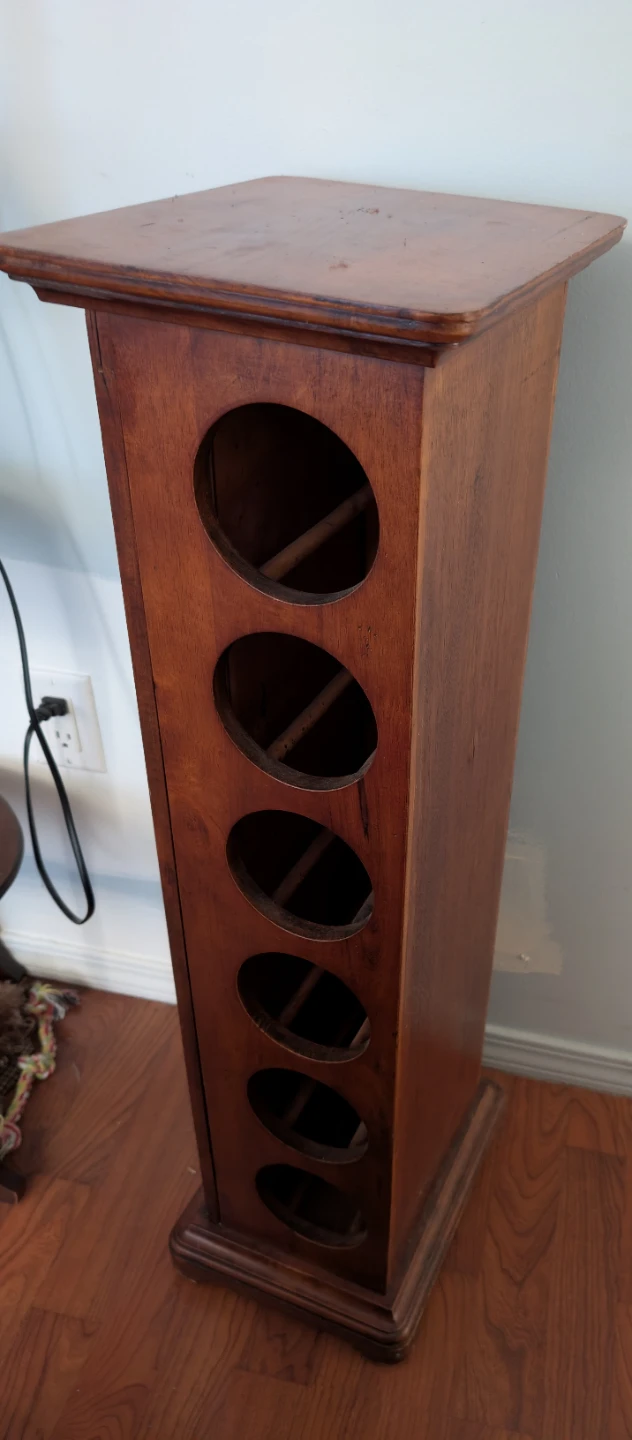 Wooden Display Cabinet with Wine Bottle Holders - photo 4