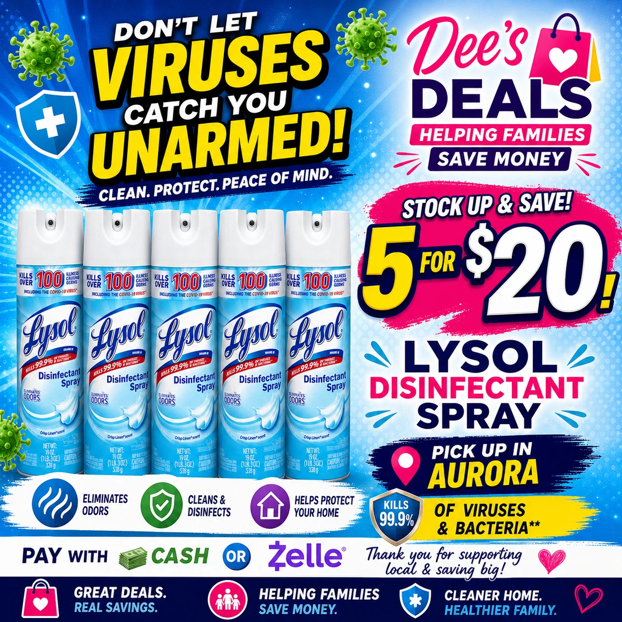 Lysol Disinfectant Sprays $5 each - photo 2