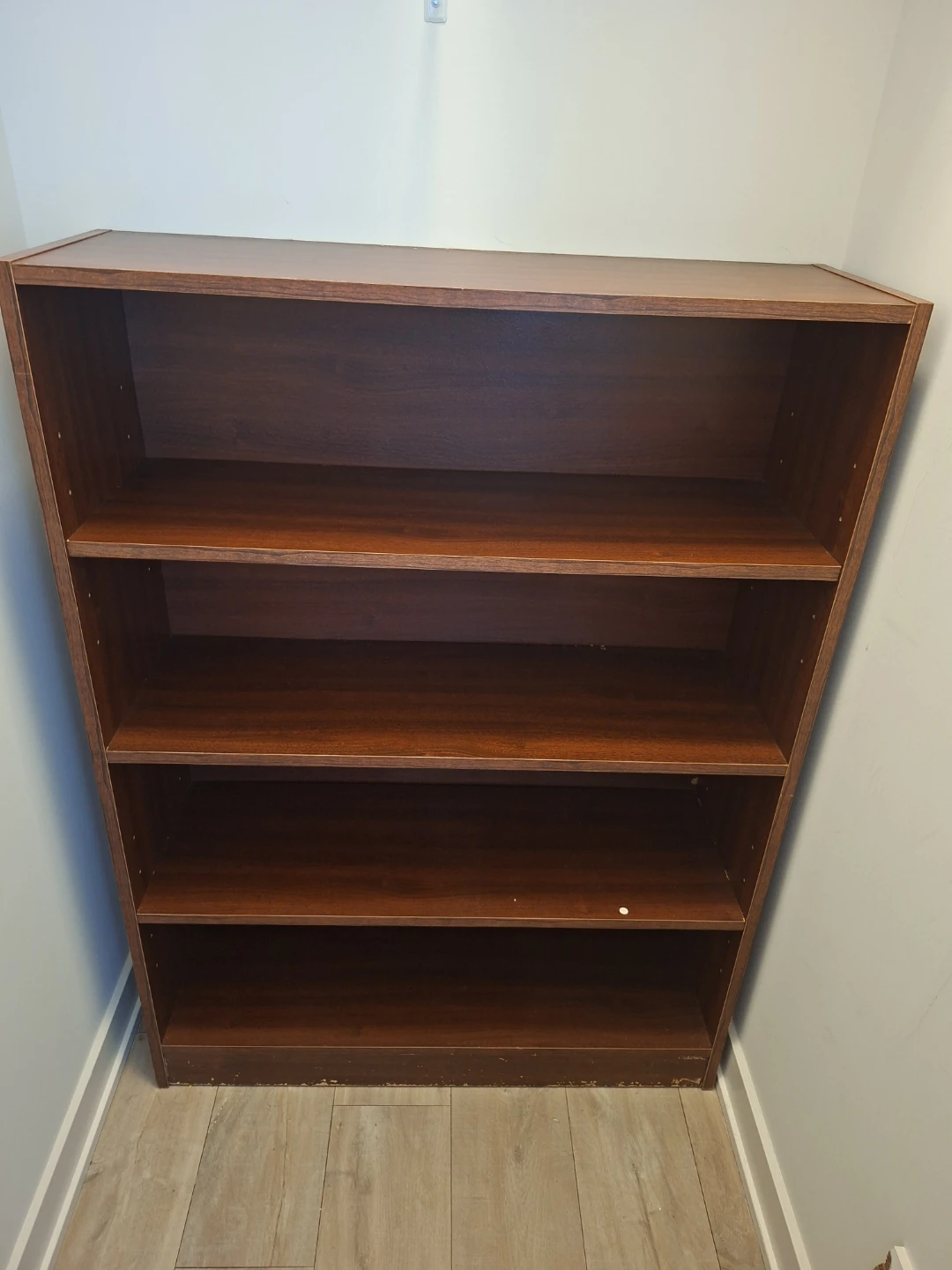Old Dark Wood Bookshelf
