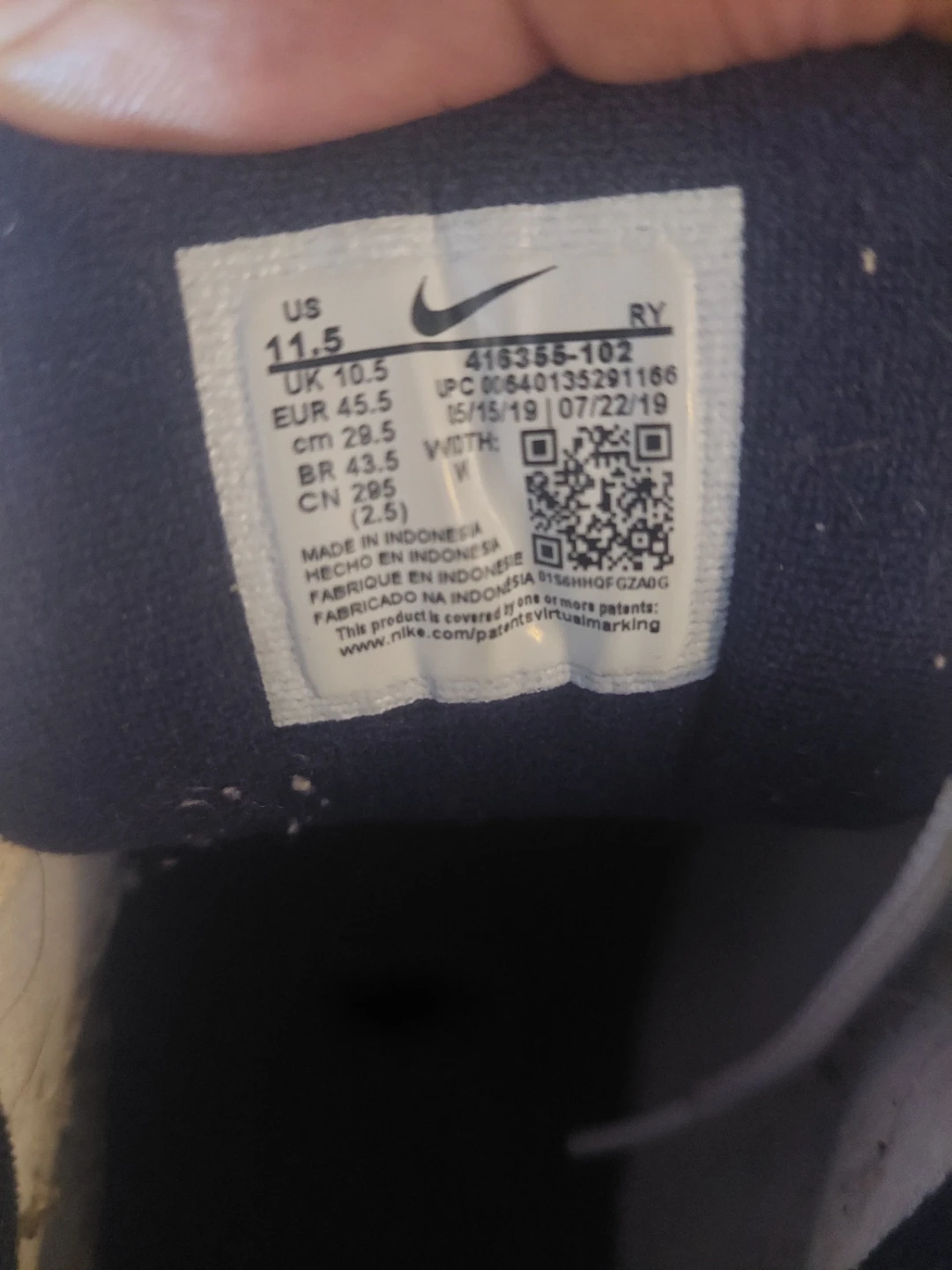 Nike Air Monarch IV Men's White Size 11.5 - photo 3